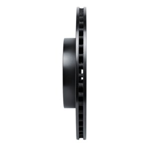 Jeep Wrangler Brake Rotor (1) - Front Left - R1 Concepts - Drilled & Slotted - Black - `18-`25